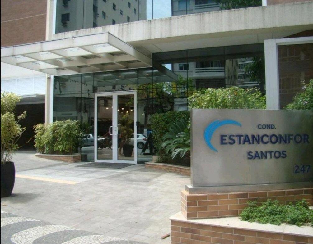 Estanconfor Praia Santos Ac Garagem Sacada Fechada Extérieur photo