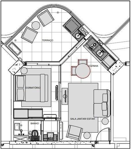 Estanconfor Praia Santos Ac Garagem Sacada Fechada Extérieur photo